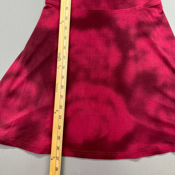 RVCA Halter Dress Fit and Flare Sleeveless Casual Party‎ Mini Sz XS Red Floral - Picture 2 of 8